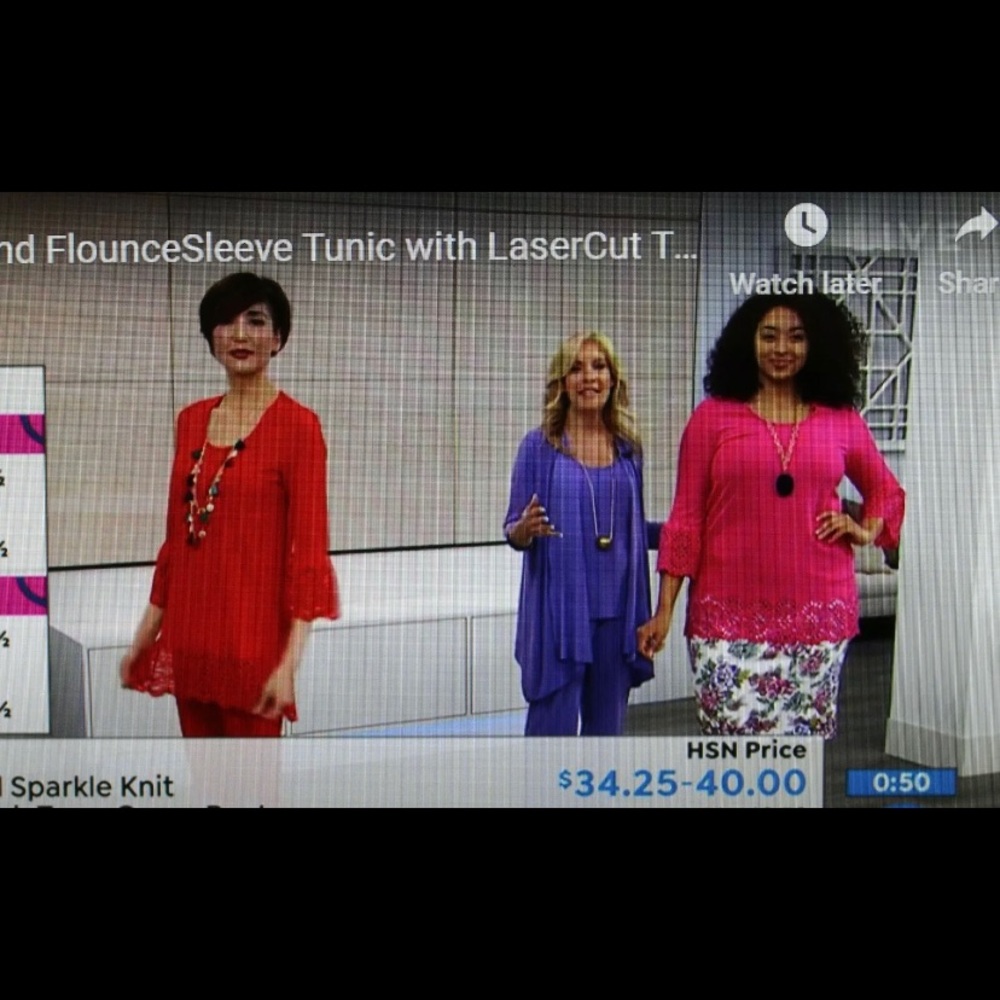 New HSN Slinky Brand Tunic Top S - Picture 4 of 5